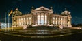 Reichstag building, seat of the German Parliament Deutscher Bundestag in Berlin, Germany Royalty Free Stock Photo