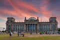 Reichstag building, seat of the German Parliament (Deutscher Bundestag) in Berlin, Germany Royalty Free Stock Photo