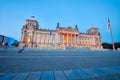 Reichstag building at sunset, Berlin