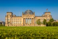 Reichstag building at sunset, Berlin, Germany Royalty Free Stock Photo