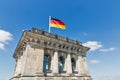 Reichstag building tower, seat of the German Parliament. Berlin, Germany Royalty Free Stock Photo