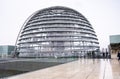 Reichstag dome at cloudy, rainy day. Berlin, Germany Royalty Free Stock Photo