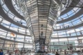 Reichstag dome at the German parliament in Berlin, Germany Royalty Free Stock Photo