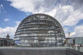 Reichstag dome at the German parliament in Berlin, Germany Royalty Free Stock Photo