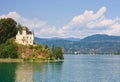Reifnitz Castle on Lake Worth in Carinthia, Austria Royalty Free Stock Photo