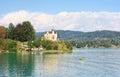 Reifnitz Castle on Lake Worth in Carinthia, Austria Royalty Free Stock Photo