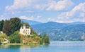 Reifnitz Castle on Lake Worth in Carinthia, Austria Royalty Free Stock Photo