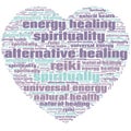 Reiki Alternative Healing Spirituality Text Abstract Background Illustrations