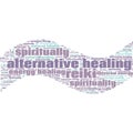 Reiki Alternative Healing Spirituality Text Abstract Background Illustrations