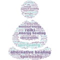 Reiki Alternative Healing Spirituality Text Abstract Background Illustrations