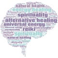 Reiki Alternative Healing Spirituality Text Abstract Background Illustrations