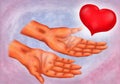 Reiki Hands Royalty Free Stock Photo