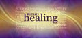 Reiki Healing Words Wall Art Banner