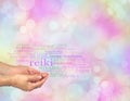 Reiki Share word cloud Royalty Free Stock Photo