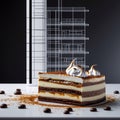 Dessert as Design A Study in Layers and Lines Royalty Free Stock Photo
