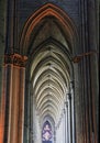 Reims Cathedral gothic arcades Royalty Free Stock Photo