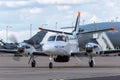 Reims F406 Cessna 406 G-MAFB operated by UK Sea Fisheries Directflight Ltd on maritime patrol missions.