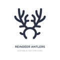 reindeer antlers icon on white background. Simple element illustration from Christmas concept Royalty Free Stock Photo