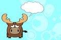 Reindeer ball cute cartoon background5