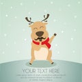 Reindeer cartoon Royalty Free Stock Photo