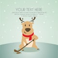 Reindeer cartoon Royalty Free Stock Photo