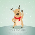 Reindeer cartoon Royalty Free Stock Photo