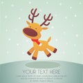 Reindeer cartoon Royalty Free Stock Photo