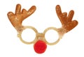 Reindeer christmas party mask Royalty Free Stock Photo