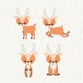 Reindeer cute wildlife icon Royalty Free Stock Photo