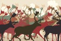 Reindeer herd