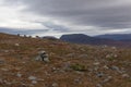 Walking along the Padjelanta in the Sarek National Park in northern Sweden