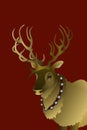 Reindeer Illustration Royalty Free Stock Photo