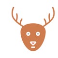 Reindeer Isolated Vector icon that can be easily modified or edited Royalty Free Stock Photo