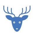 Reindeer Isolated Vector icon that can be easily modified or edited Royalty Free Stock Photo