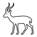 Reindeer Isolated Vector icon that can be easily modified or edited Royalty Free Stock Photo