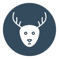 Reindeer Isolated Vector Icon which can be easily modified or edited as you want