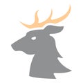 Reindeer Isolated Vector Icon which can be easily modified or edited as you want