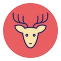 Reindeer Isolated Vector Icon which can be easily modified or edited as you want