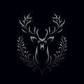 reindeer logo Royalty Free Stock Photo