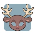 Reindeer mask for festivities