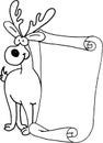 Reindeer - message letter for Santa Claus