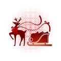 Reindeer with nordic background