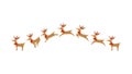 Reindeer, running, jumping, animation, cartoon character moving