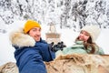 Reindeer safari in Lapland Royalty Free Stock Photo