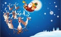 Reindeer And Santa Claus Christmas Royalty Free Stock Photo