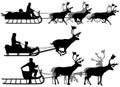 Reindeer sleighs Royalty Free Stock Photo