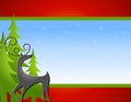 Reindeer Trees Background