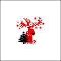 Vector of Reindeer