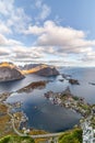 Reine Moskenes city lacated in Arctic Circle of Lofoten in Norway