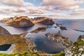 Reine Moskenes city lacated in Arctic Circle of Lofoten in Norway